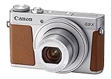 Canon PowerShot G9 X Mark II Kompaktkamera (20,1 MP, 7,5cm (3 Zoll) Display, DIGIC 7, optischer Bildstabilisator, Full-HD, WLAN, NFC, Bluetooth, Blendenautomatik; Zeitautomatik, 1080p), Silber