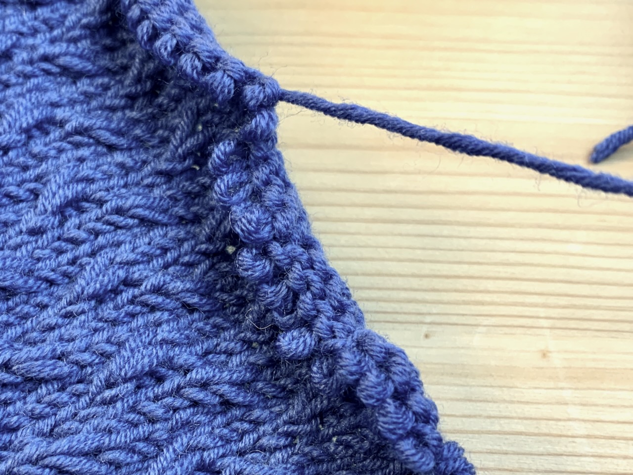 Strickunlust - Das Projekt wird geribbelt.