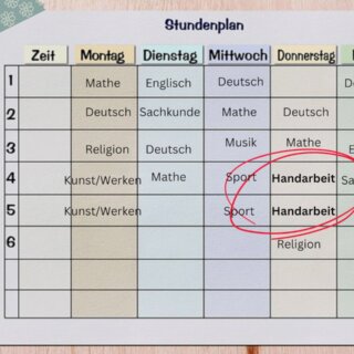 Handarbeit als Schulfach