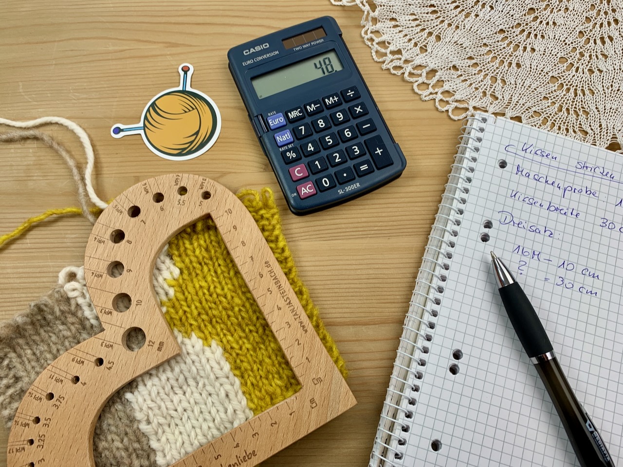 Mathe zum Stricken - Titelbild