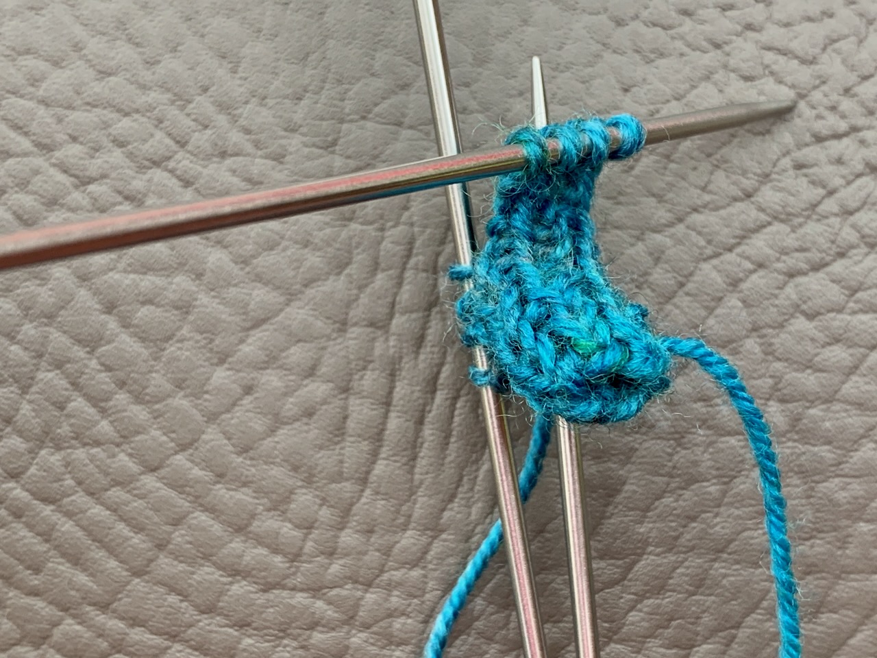 Minisocke stricken Fersenwand
