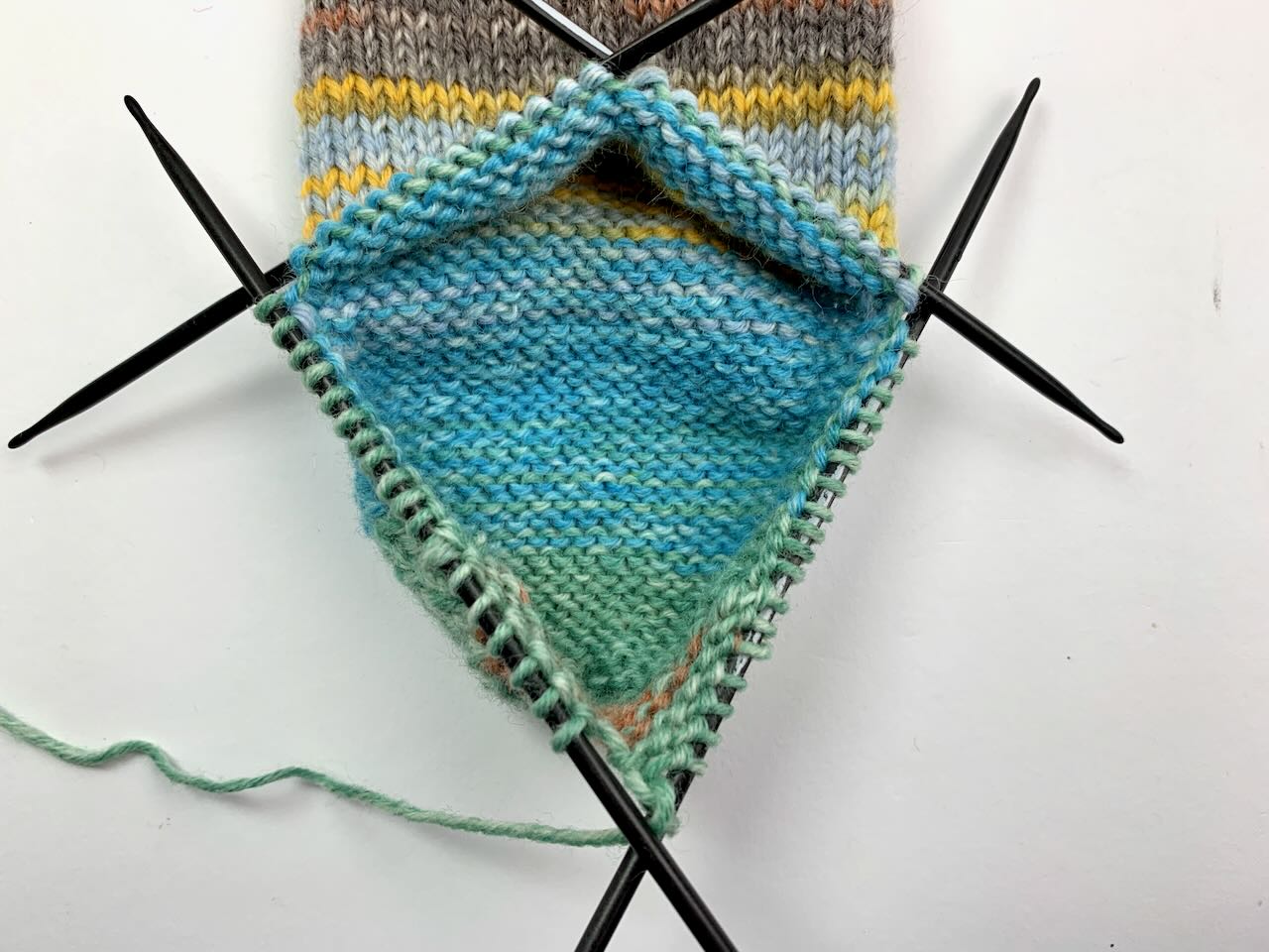 Socken mit 6-fädigem Garn Herzchenferse