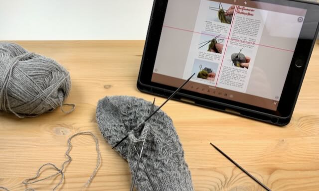 Stricken nach einer Anleitung